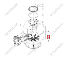 Коллектор с коленом Hayward S360SLE (RRFI0016.04R\RFD0310.72R)