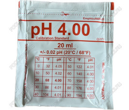Калибровочный раствор pH 4.00 20ml Калибровочный раствор pH 4.00 20ml