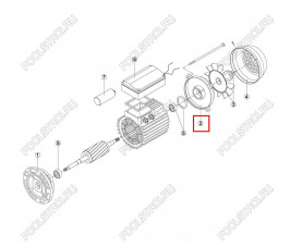 Крышка мотора Kripsol OK/CK100 (M1.7003)
