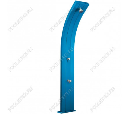 Душ солнечный AquaViva Dada 30л Light Blue, Алюминиевый с мойкой для ног