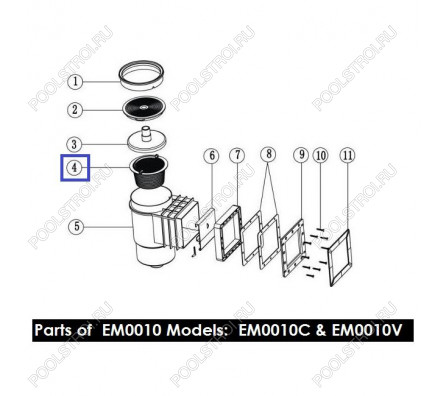 Корзинка с ручкой для скиммеров Aquaviva Standard EM0010/0020 (89150201/89150101)
