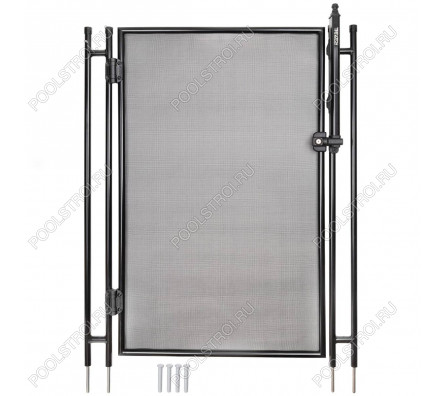 Калитка с замком для ограждения Aquaviva Fence Black