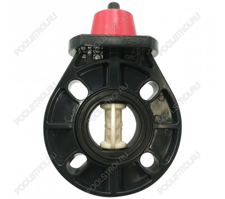 Дисковый поворотный затвор d110 с ручкой, уплотнение EPDM AQUAVIVA