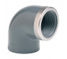 Угол 90° c металлическим кольцом EFFAST d50x1-1/2