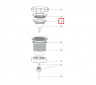 Уплотнительное кольцо прожектора Aquaviva LED/UL-50